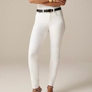 J Crew Women's 9" Toothpick Ankle Skinny Jean Size 26 White Mid Rise